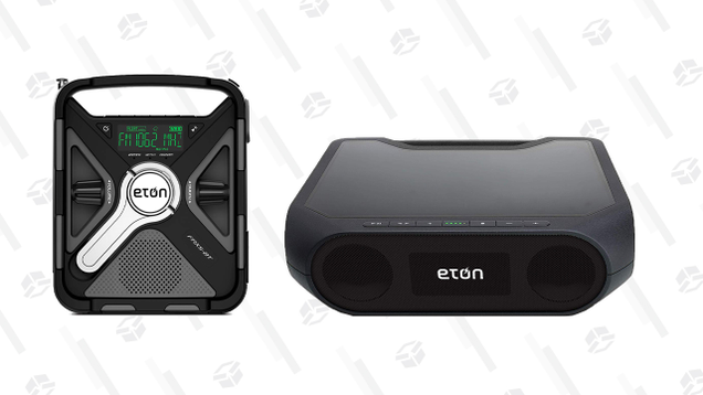 Eton Rugged Rukus Xtreme Bluetooth Speaker | $70 | AmazonEton Emergency Weather Radio | $40 | Amazon